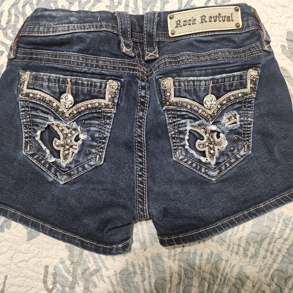 Rock Revival Women's Blue Jeans - Picture 4 of 6